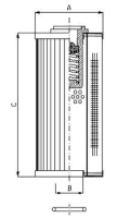 0103661 - RLR70E20B Filterelement für Rücklauffilter