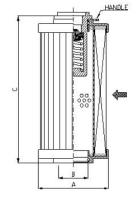 0103662 - R120C25B Filterelement für Rücklauffilter