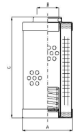 0103678 - R612G25 Elément de filtre de retour